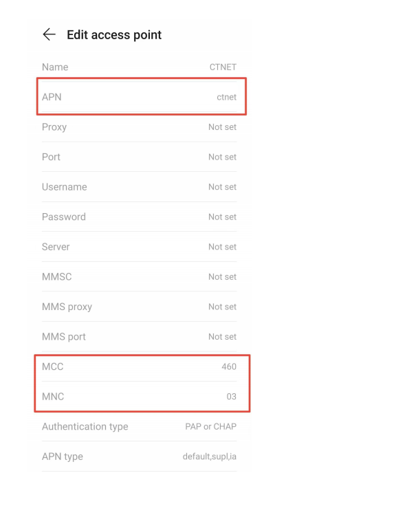 How to add APN